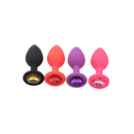 Rhinestone Silicone Butt Plug