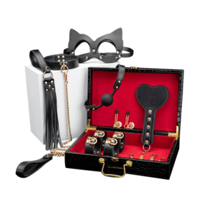 SM Black Leather Eight Piece Set