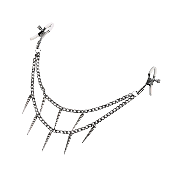 Spiked Chain Nipple Clamp