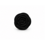 Black anal plug (black flower pattern)