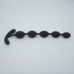 Black five-bead anal plug