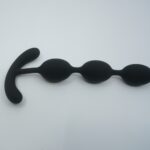 Black five-bead anal plug