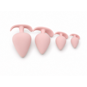 Four pink anal plugs