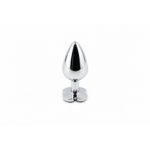 Silver anal plug (four-petal base)