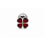 Silver anal plug (four-petal base)
