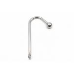 Silver single-bead curved tampon applicator