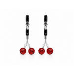 Two bells in red color Nipple Clamp