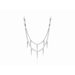 The necklace has arrows Nipple Clamp